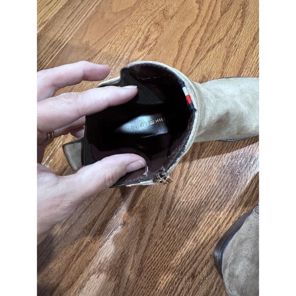 Beige Chelsea Style Ankle Boots Size 7.5 NEW Equestrian Old Money Classic - Picture 10 of 11